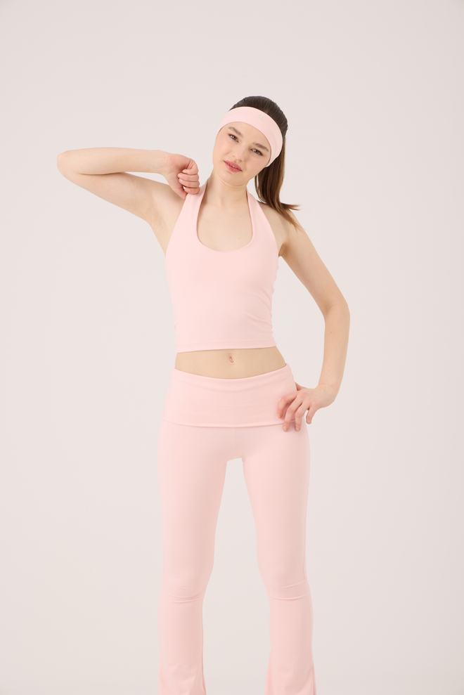 Holly Lolly تمثال نصفي وردي رياضات جسم مثالي ياقة حمالة ملابس بالجملة 1