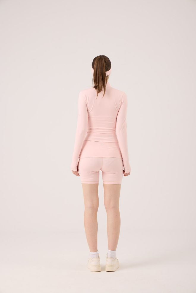 Holly Lolly Pink Athletic Shorts Mid Waist Pull On Style Wholesale Clothing Sport