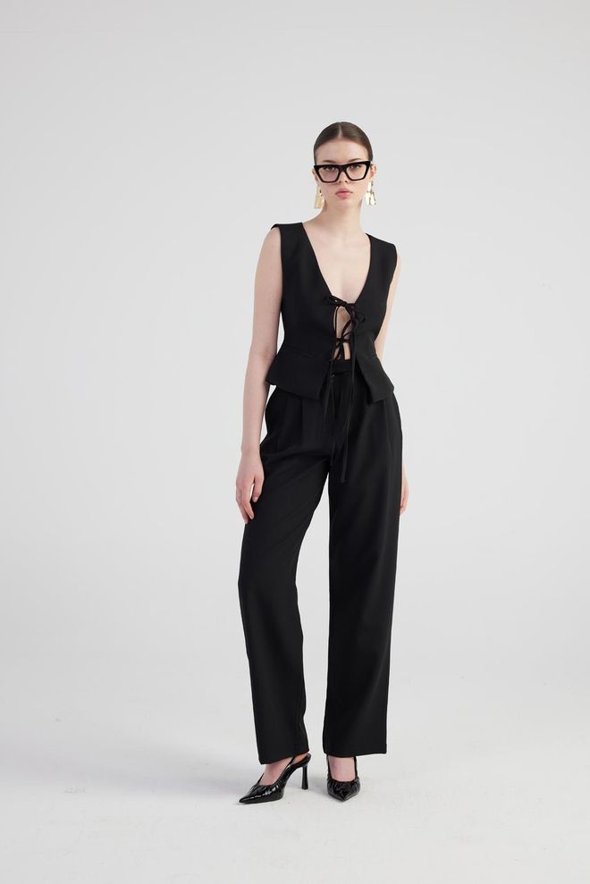Holly Lolly Pantalon Giselle Noir Vêtements en gros Élégant