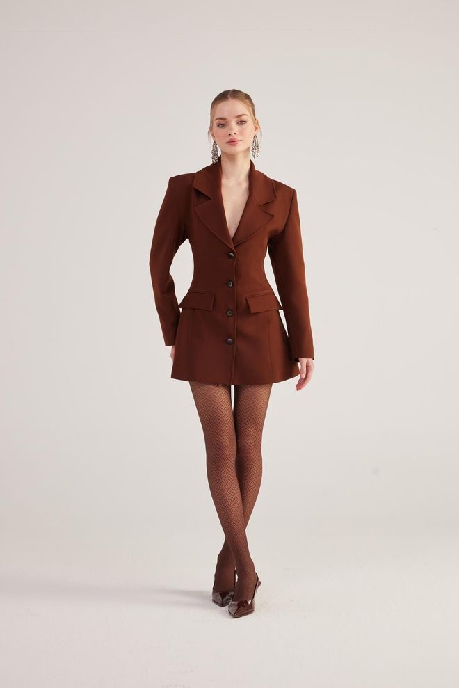 Holly Lolly Veste Deja Blazer Marron Vêtements en gros Formel
