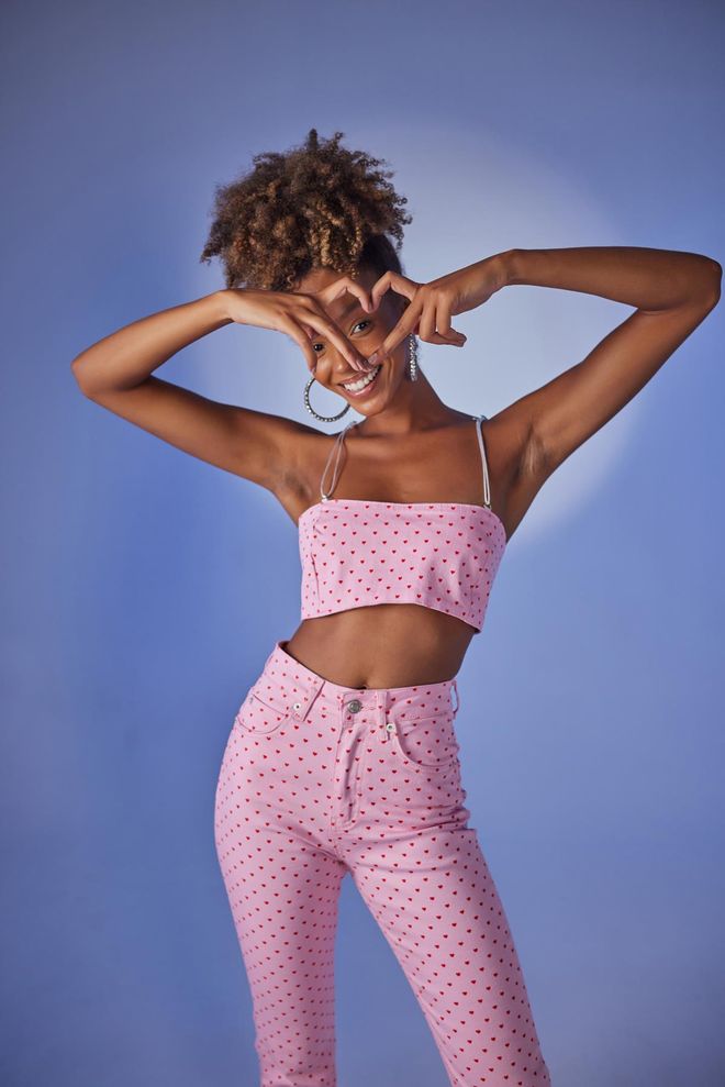 Holly Lolly Spring Bustier Rosa Großhandelskleidung Lässig