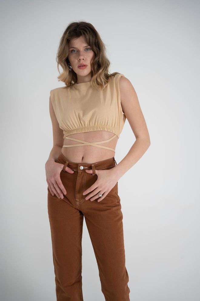 Holly Lolly T shirt Candy Beige Abbigliamento all'ingrosso Casuale