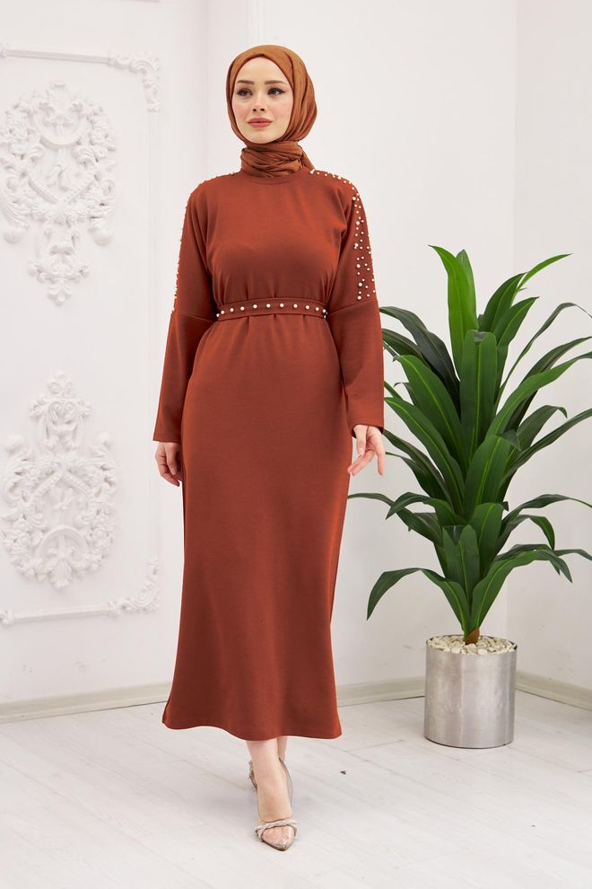 Hulya Keser Платье Назлы Плитка Оптовая продажа одежды День рождения