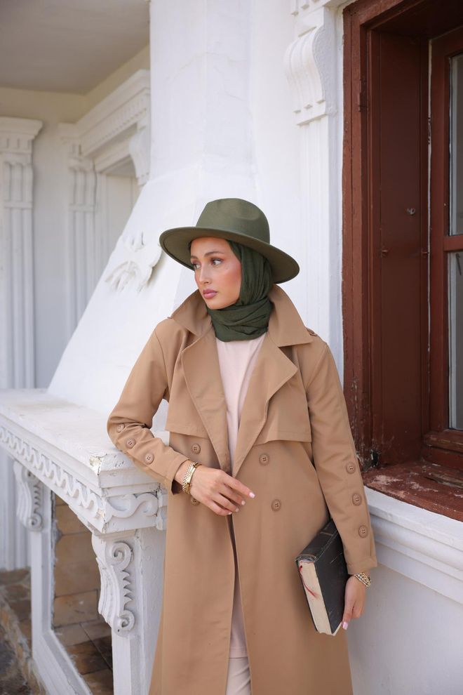 Hulya Keser Casaco Impermeável Com Manga Abotoada Castanho Roupas por atacado Casual