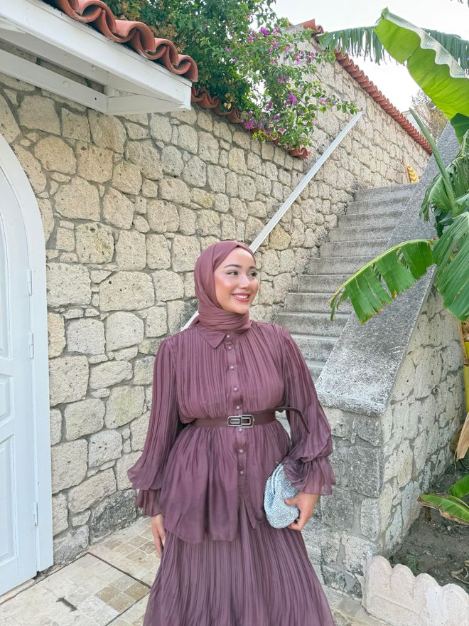 Hulya Keser Alaçatı Takım Marsala Toptan Giyim 7