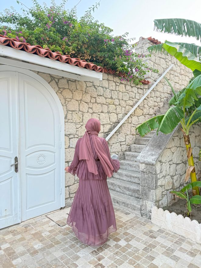 Hulya Keser Alaçatı Takım Marsala Toptan Giyim 10