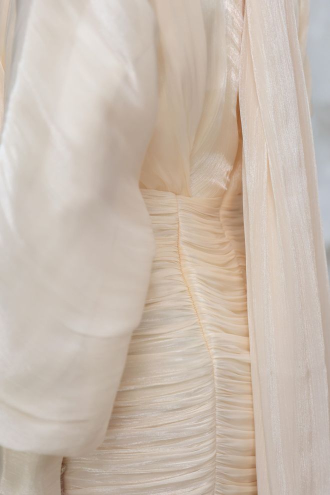 Hulya Keser Beige Modest Elegant Formal Dress Wholesale Clothing Fall