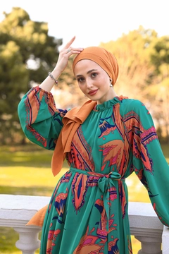 عارض ملابس بالجملة يرتدي HUL10103 - Angel Dress - Turquoise، تركي بالجملة فستان من Hulya Keser