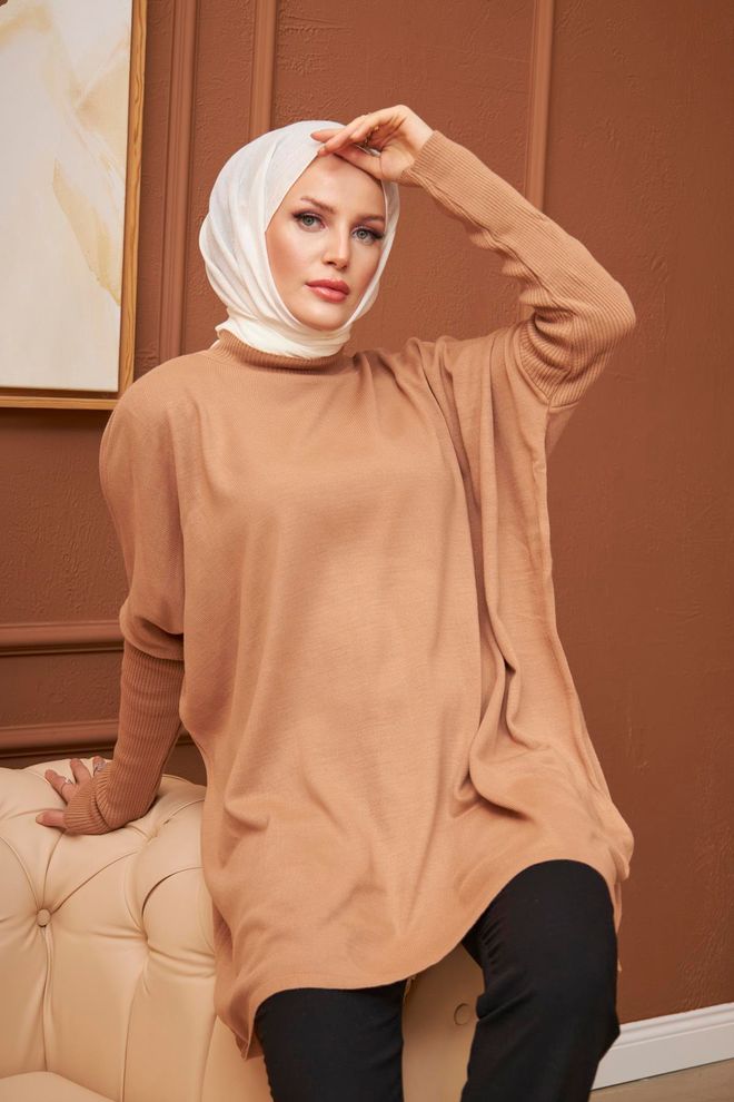 Hulya Keser ��isem Tuniek Mink Groothandel Kleding Bescheiden