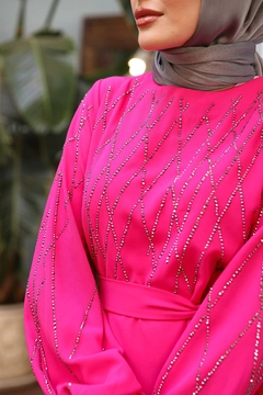 Didmenine prekyba rubais modelis devi 47354 - Evening Dress - Fuchsia, {{vendor_name}} Turkiski Suknelė urmu