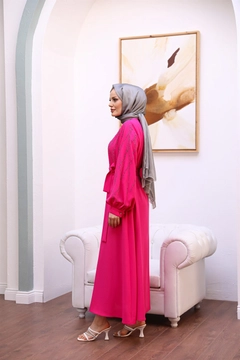 عارض ملابس بالجملة يرتدي 47354 - Evening Dress - Fuchsia، تركي بالجملة فستان من Hulya Keser