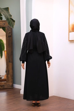 Hurtowa modelka nosi 47352 - Evening Dress - Black, turecka hurtownia Sukienka firmy Hulya Keser
