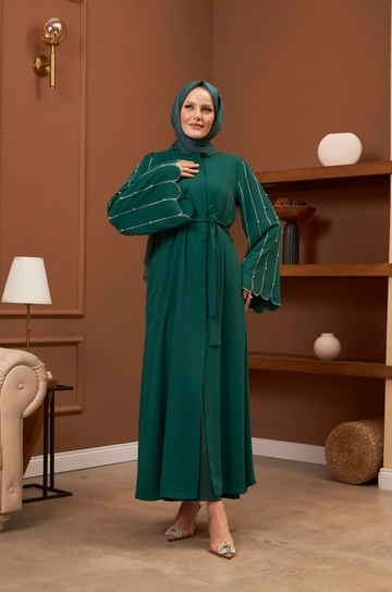 Front Full Zip Up Denim Abaya Front Zipper Abaya Jeans Abaya For Her –