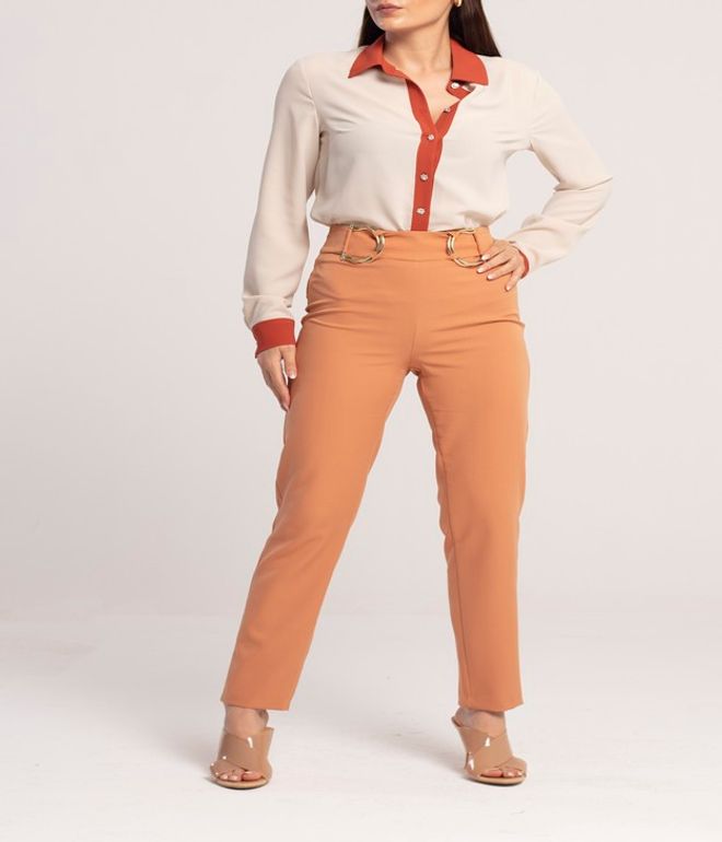 JOYMISS Pantalones Naranja Ropa al por mayor Formal