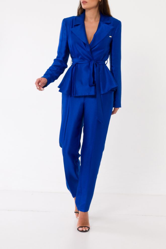 JOYMISS Chaqueta Envolvente Azul Elegante Ropa al por mayor Formal