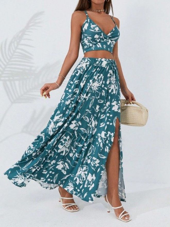 Janes Ženske Kratke Hlače Brez Rokavov Z Naramnicami Iz Dvojnega Jerseyja Zelene Oblačila na debelo Boho