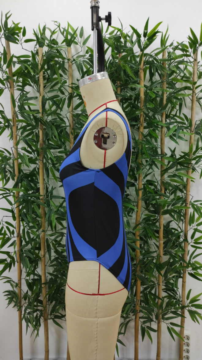 Janes Женский Купальник Для Дайвинга С Круглым Вырезом И Принтом Синий Оптовая продажа одежды 8