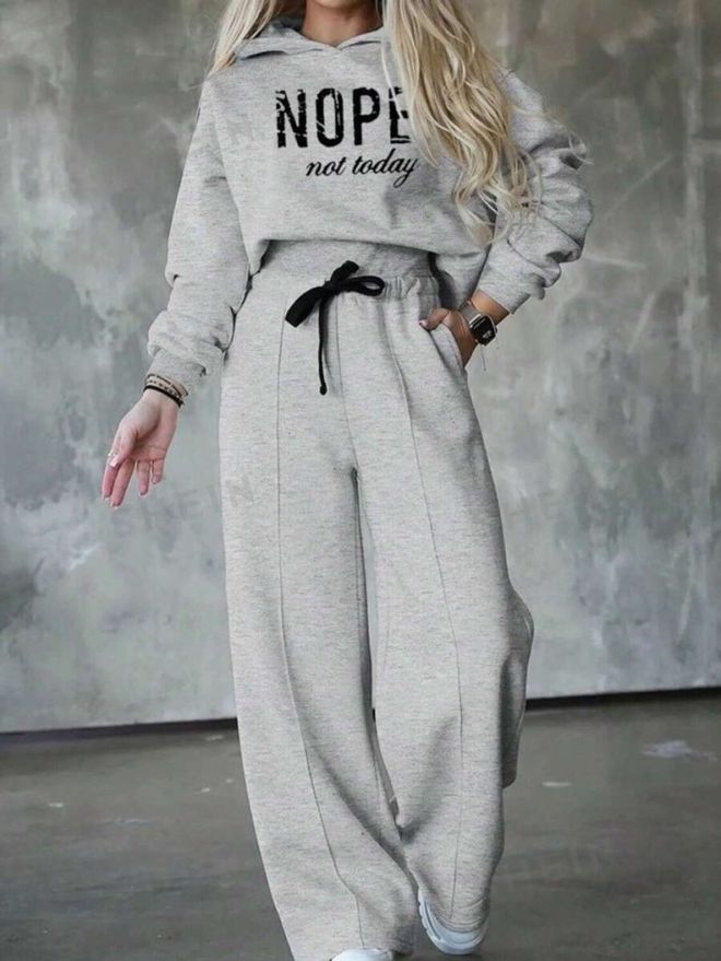 Janes Abito Doppio Da Donna A Maniche Lunghe Con Vita A Coste Stampata Grigio Abbigliamento all'ingrosso Casuale