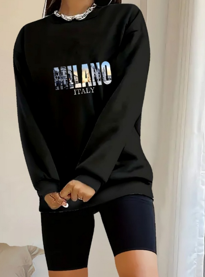 Janes Chemisier Femme Manches Longues Col Rond À Motifs En Viscose Deux Fils Noir Vêtements en gros Pas de tissu