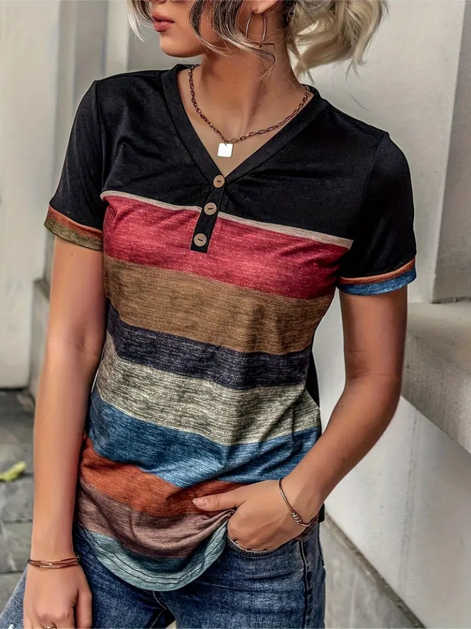 Janes Spalvota Palaidinė Su V Formos Iškirpte Trumpomis Rankovėmis – Juoda Didmeninė prekyba drabužiais Kokteilinė