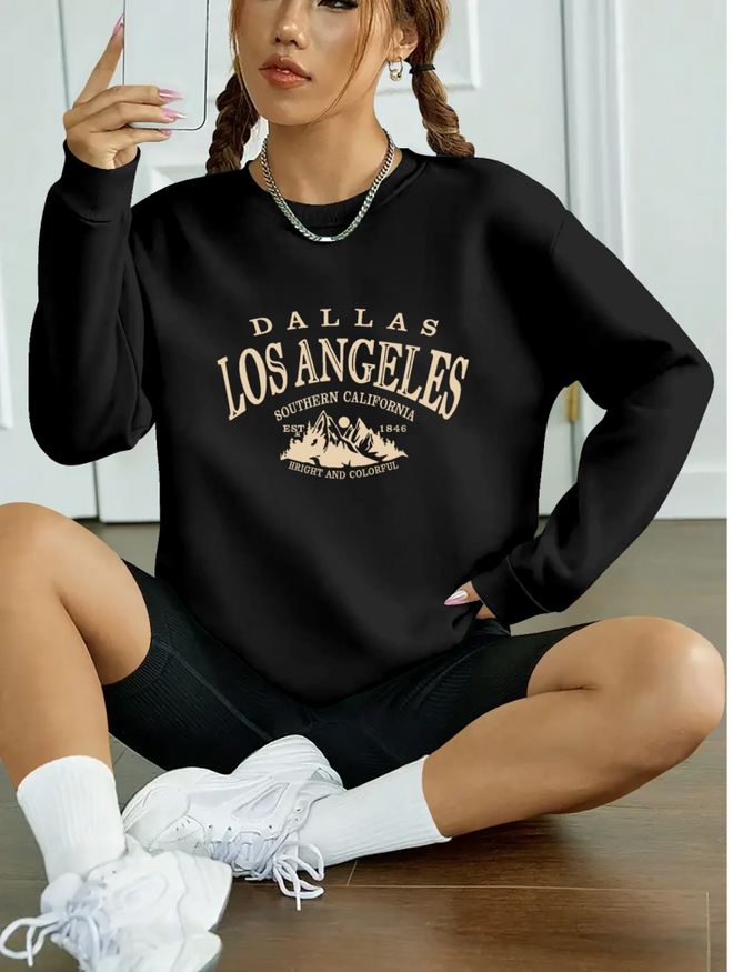 Janes Women's Long Sleeve Crew Neck Viscose Two Thread Blouse Black Wholesale Clothing Casual