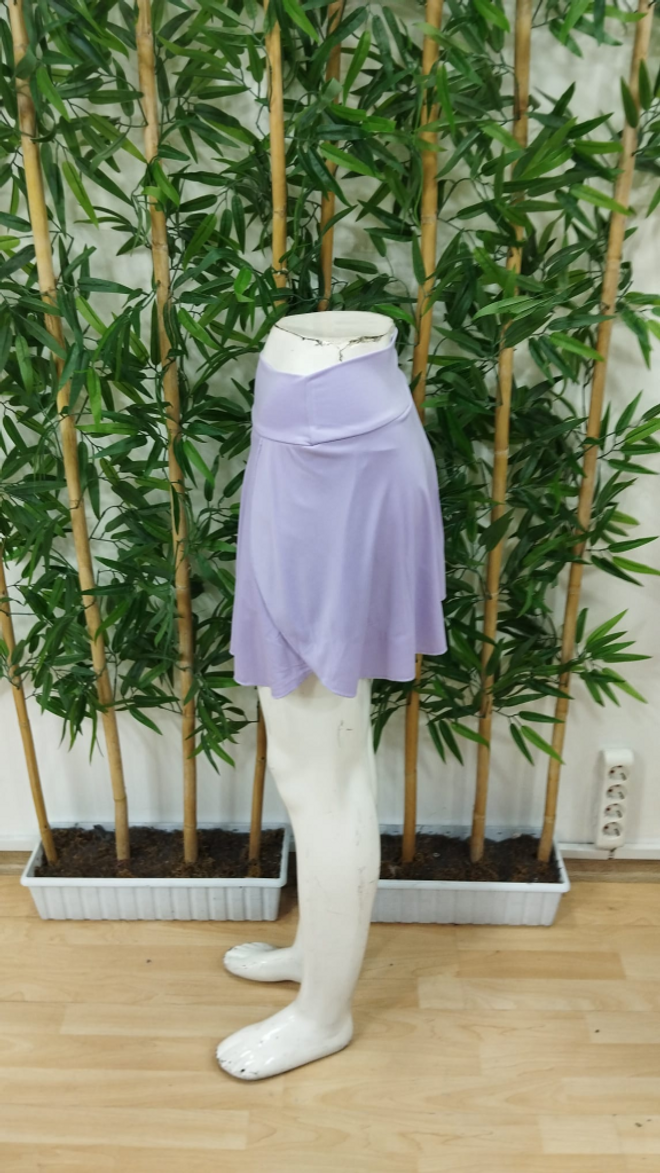 Janes Women's Sandy Short Skirt With High Waist Pockets Lilac Wholesale Clothing 6