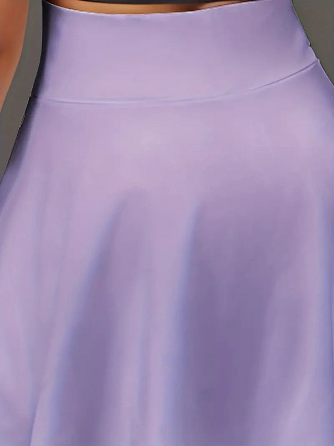 Janes Women's Sandy Short Skirt With High Waist Pockets Lilac Wholesale Clothing Sport