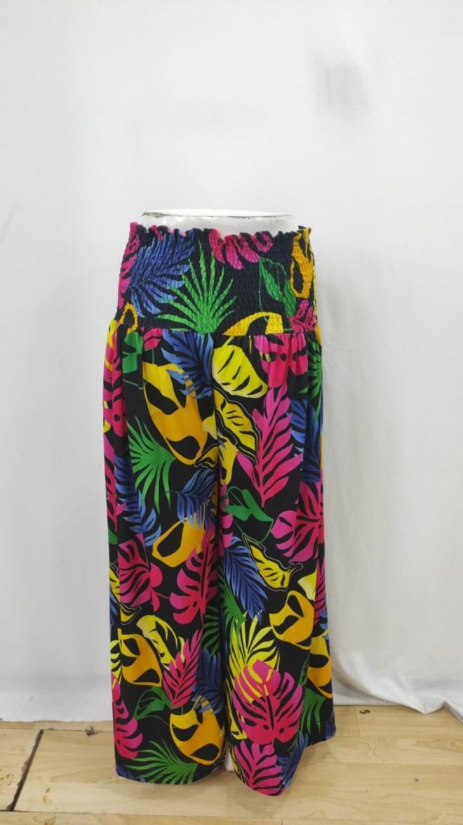 Janes Yellow Casual Boho Palazzo Pants Wholesale Clothing 5