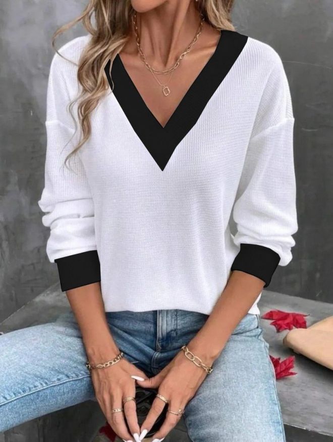 Janes Blusa Blanco Casual Elegante Ropa al por mayor Casual