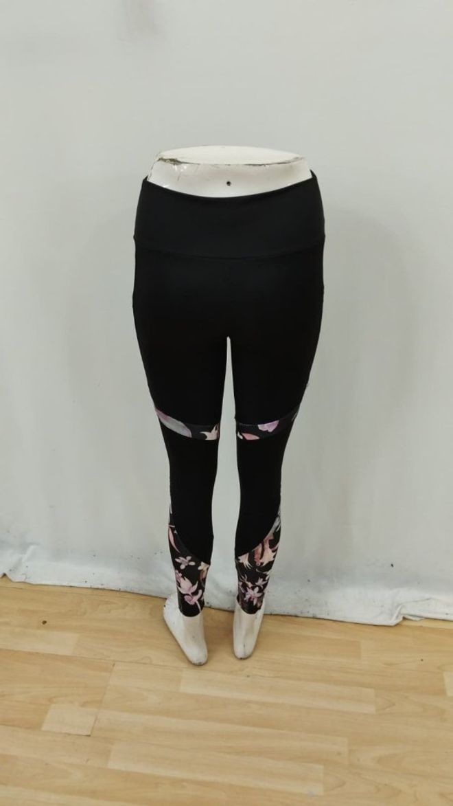 Janes Pantaloni Tregging Neri Floreali Abbigliamento all'ingrosso Lavoro