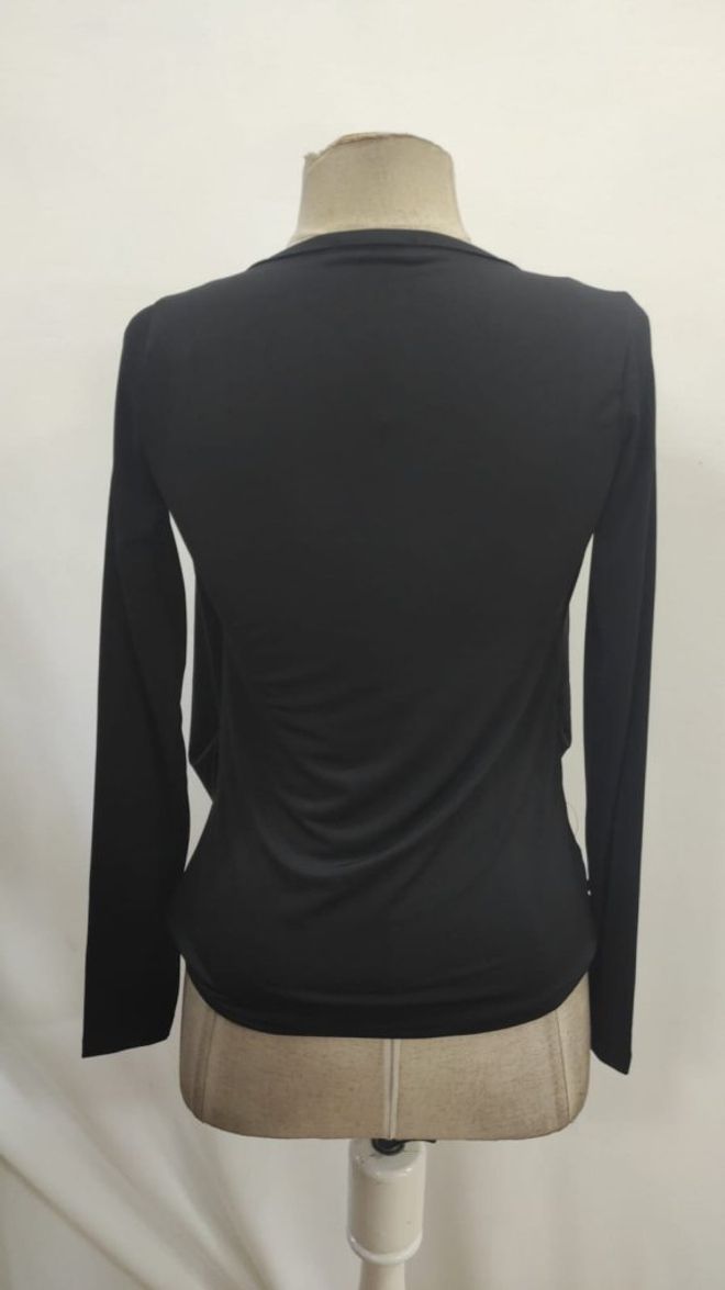 Janes Blusa Preta Com Lantejoulas Slim Fit E Decote Quadrado Roupas por atacado Aniversário