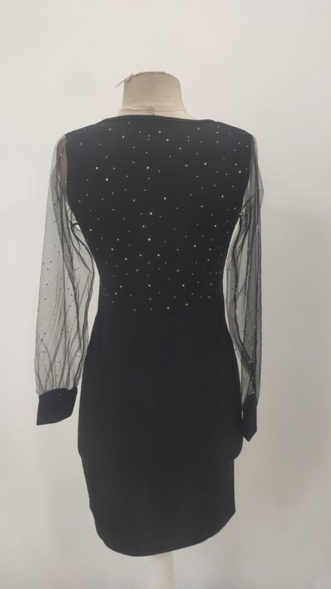 Janes Nero Sexy Glamour Elegante Formale Bodycon Mini Vestito Abbigliamento all'ingrosso Formale
