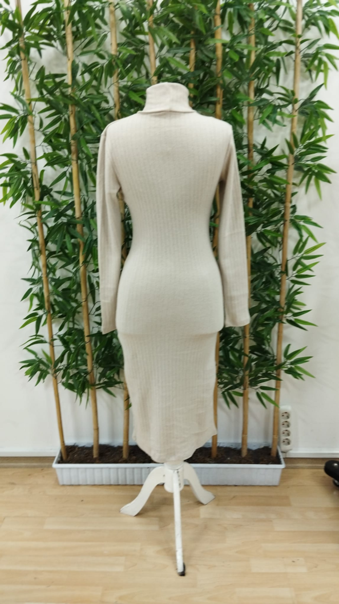 Janes Chardon hemdjurk Met Lange Mouwen En Lange Mouwen En Split En Knoopsluiting Voor Dames Beige Groothandel Kleding 5