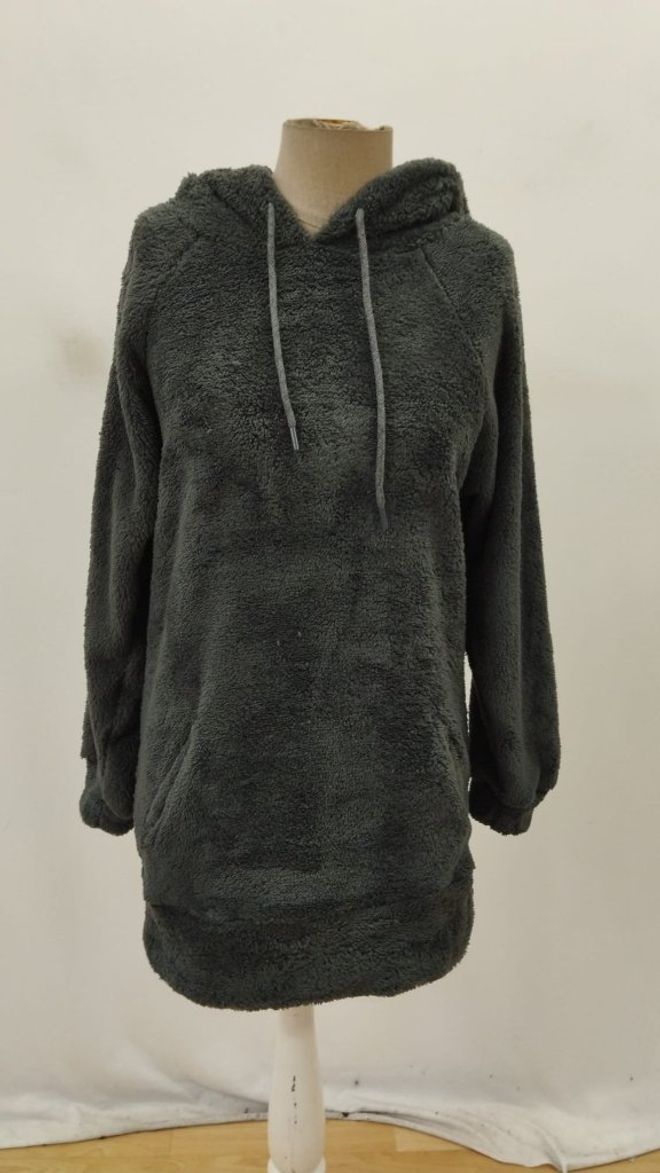 Janes Crna Mini Džemper Haljina S V izrezom I Dugim Rukavima Dress Black V Neck Mini Sweater Dress With Long Sleeves Veleprodaja odjeće Ležerni