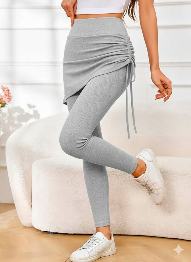 Janes Saia Mini Envolvente Cinzenta Com Cordão Roupas por atacado Casual