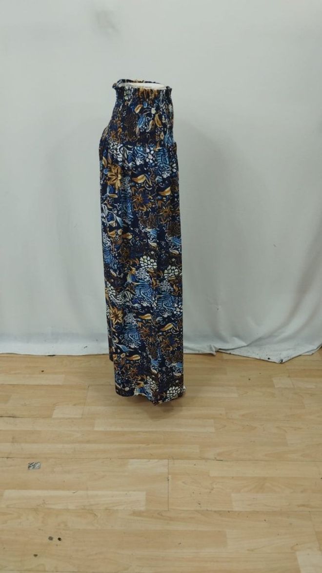 Janes Modré Boho Široké Palazzo Nohavice Veľkoobchod s oblečením Narodeniny