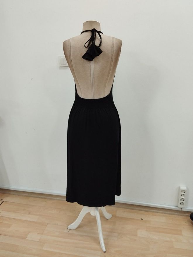 Janes Schwarz Sexy Elegant Formal Glam Slip Kleid Großhandelskleidung Hochzeit