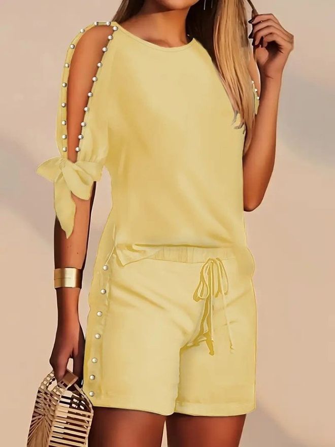 Janes Komplet Żółty Casual Dres Hurtowa sprzedaż odzieży Casual