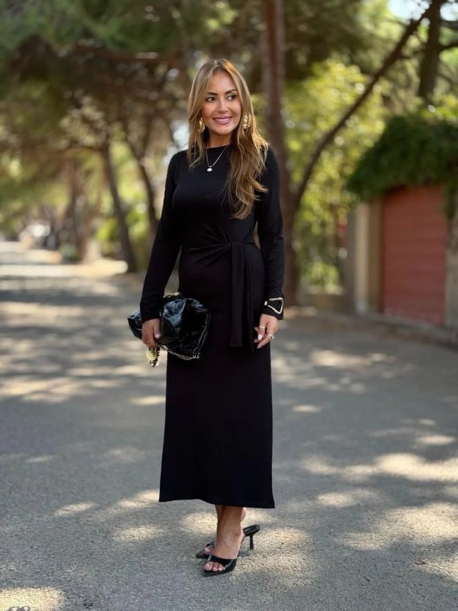 Janes Rochie Tip Sheth Neagră Elegantă Formală Și Sexy Îmbrăcăminte cu ridicata Sexy