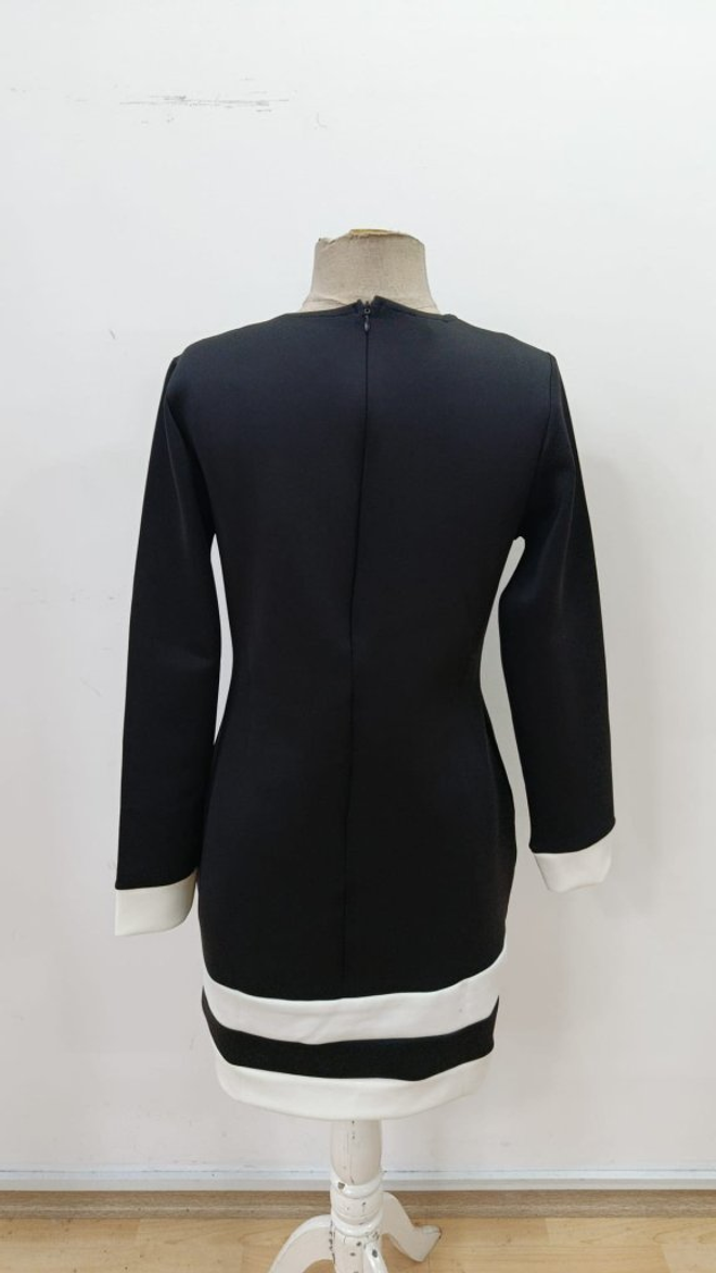 Janes Черна Рокля Shift С Дълги Ръкави Дрехи на едро Официален