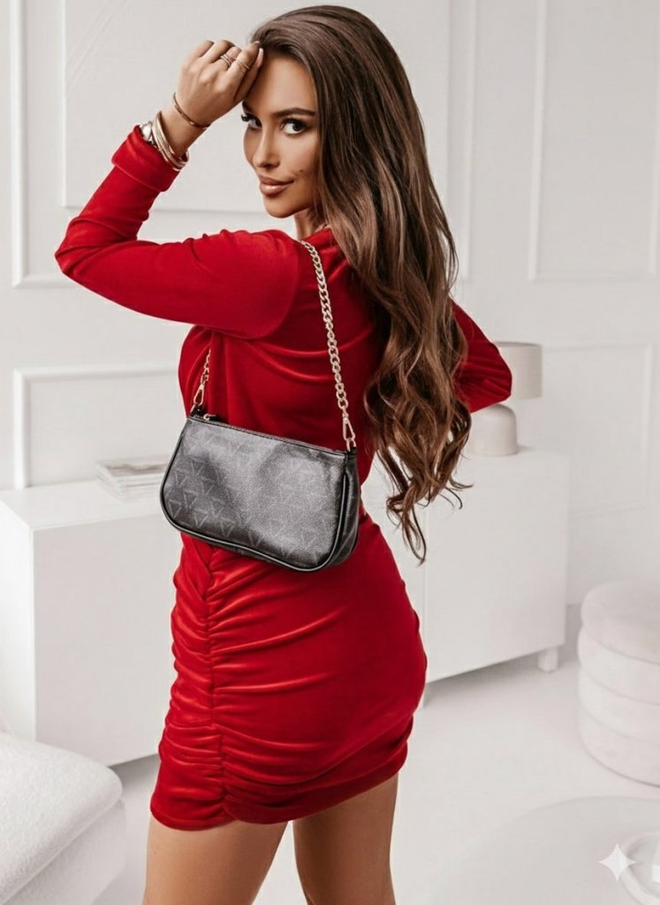 Janes Красное Сексуальное Элегантное Официальное Облегающее Мини Платье Оптовая продажа одежды 1