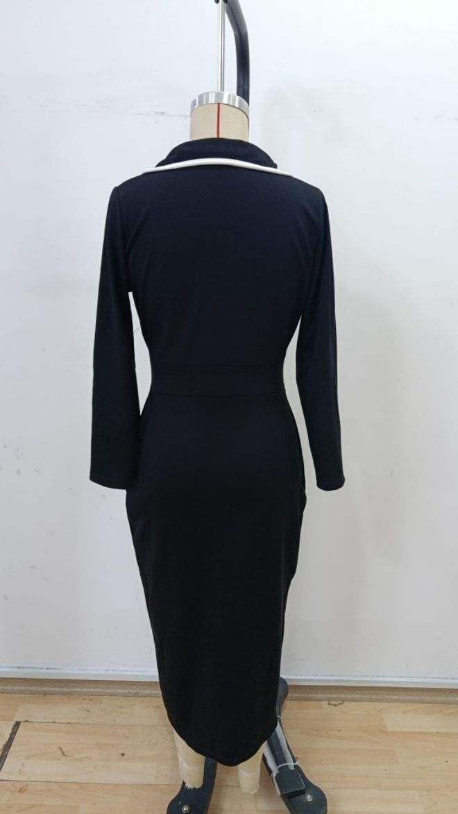 Janes Черное Сексуальное Элегантное Формальное Гламурное Облегающее Платье Оптовая продажа одежды 5