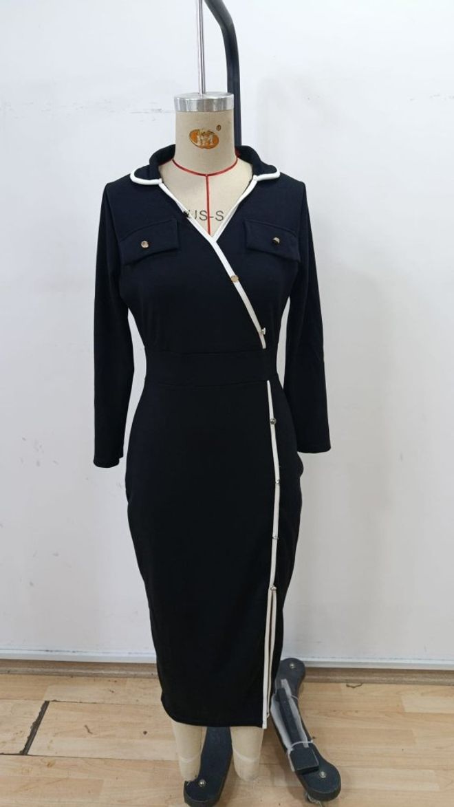 Janes Черное Сексуальное Элегантное Формальное Гламурное Облегающее Платье Оптовая продажа одежды Формальный