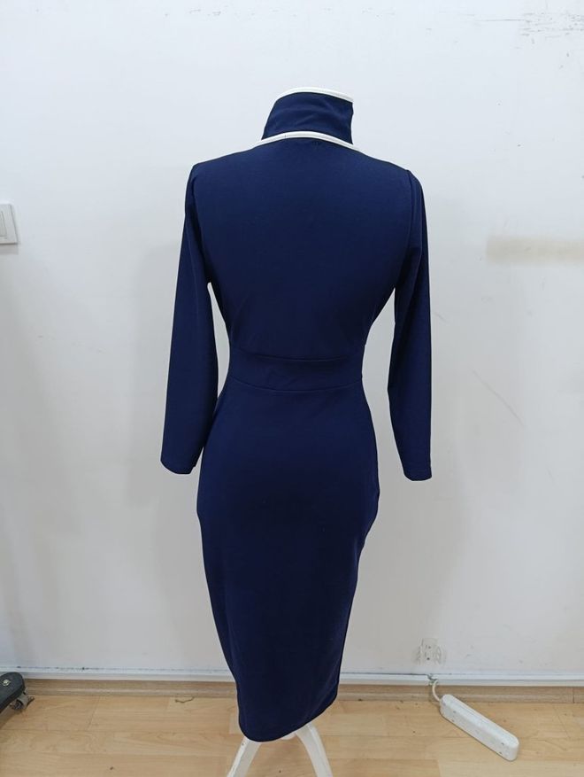 Janes Темно синий Сексуальный Элегантный Формальный Облегающее Тело Одеваться Оптовая продажа одежды 5