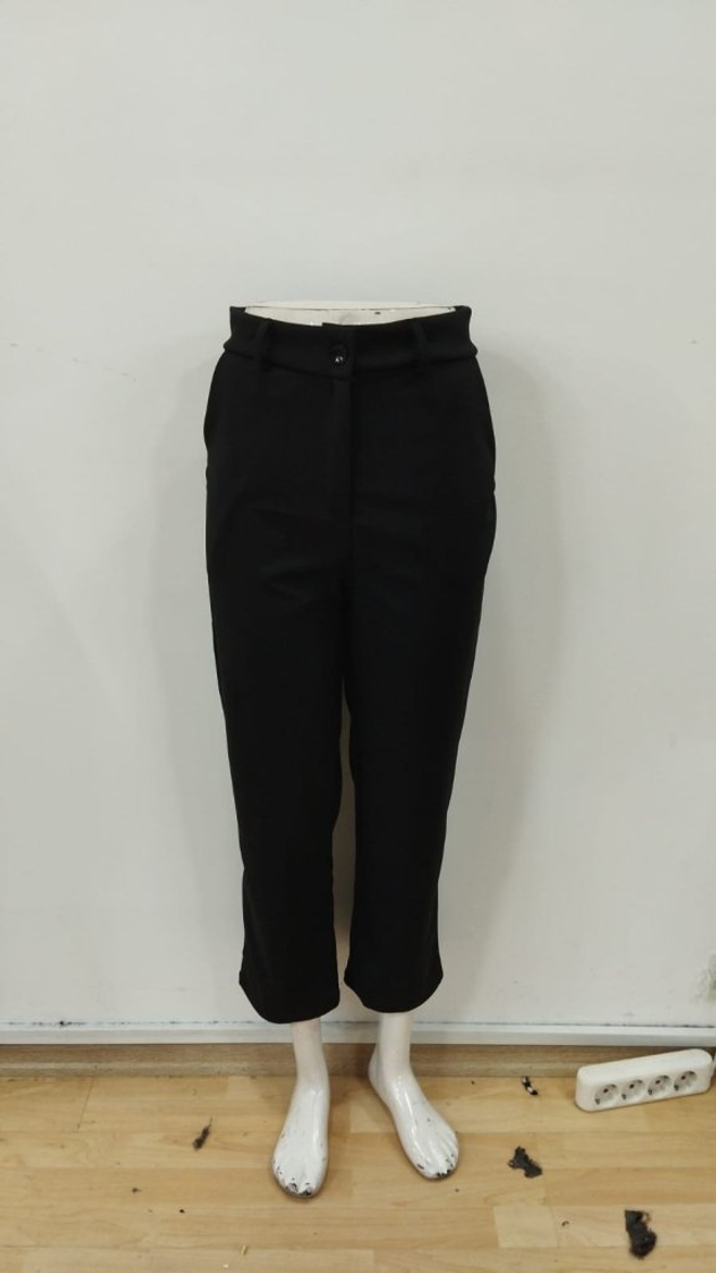 Janes Crne Elegantne Formalne Hlače Veleprodaja odjeće Proljeće