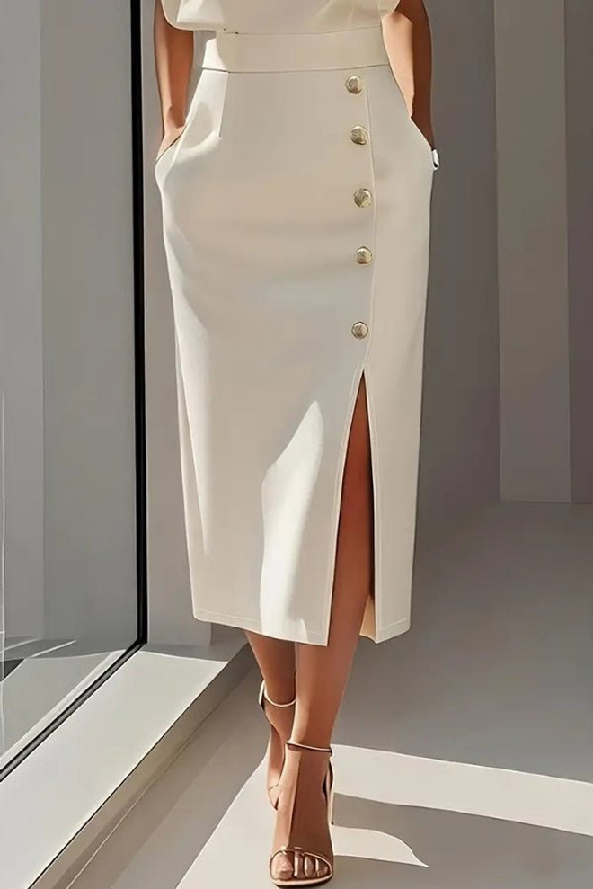 Janes Rochie Bej Elegantă Formală Draperie Îmbrăcăminte cu ridicata Serviciu