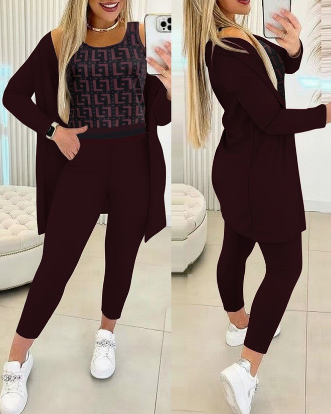 Janes Черный Повседневный Спортивный Поставил Оптовая продажа одежды Повседневный