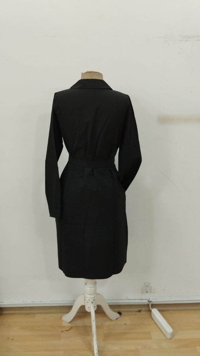 Janes Siyah Resmi Zarif Gömlek Elbise Toptan Giyim 5