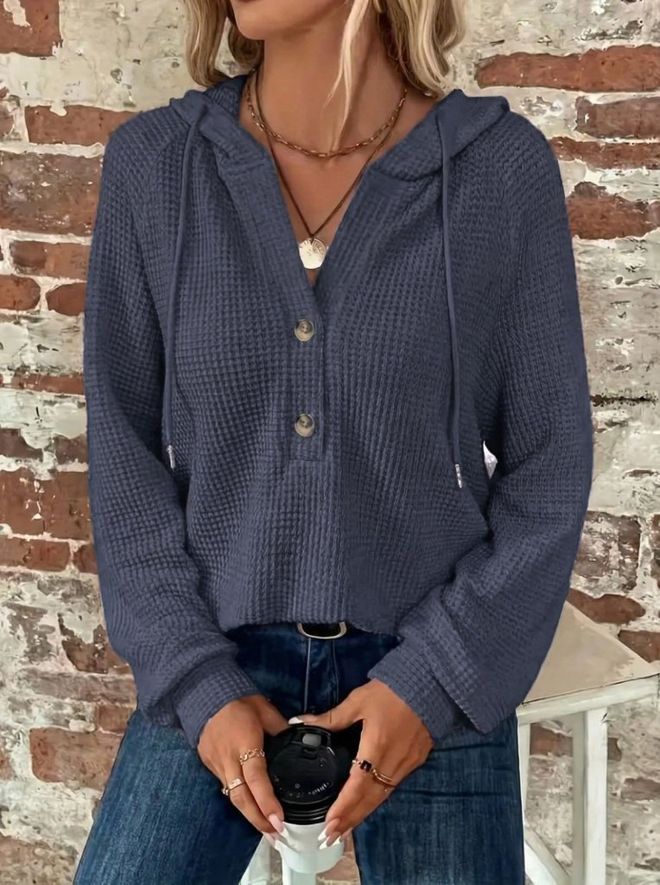 Janes Bluză Casual Mărime Mare Bleumarin Îmbrăcăminte cu ridicata Conservator