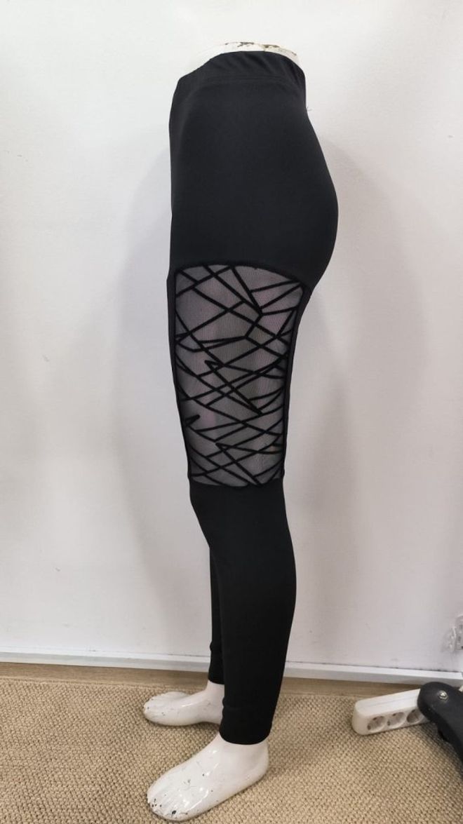 Janes Pantaloni Tregging Negri Cu Crac Strâmt Îmbrăcăminte cu ridicata 5